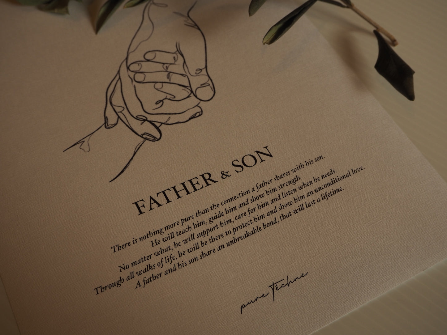 Father & Son - A4 Print
