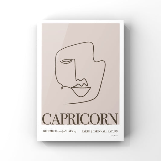 Zodiac Wall Art - 'Capricorn'