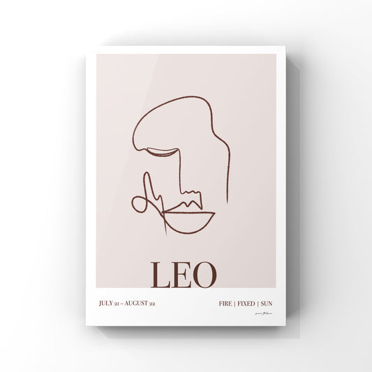 Zodiac Wall Art - 'Leo'