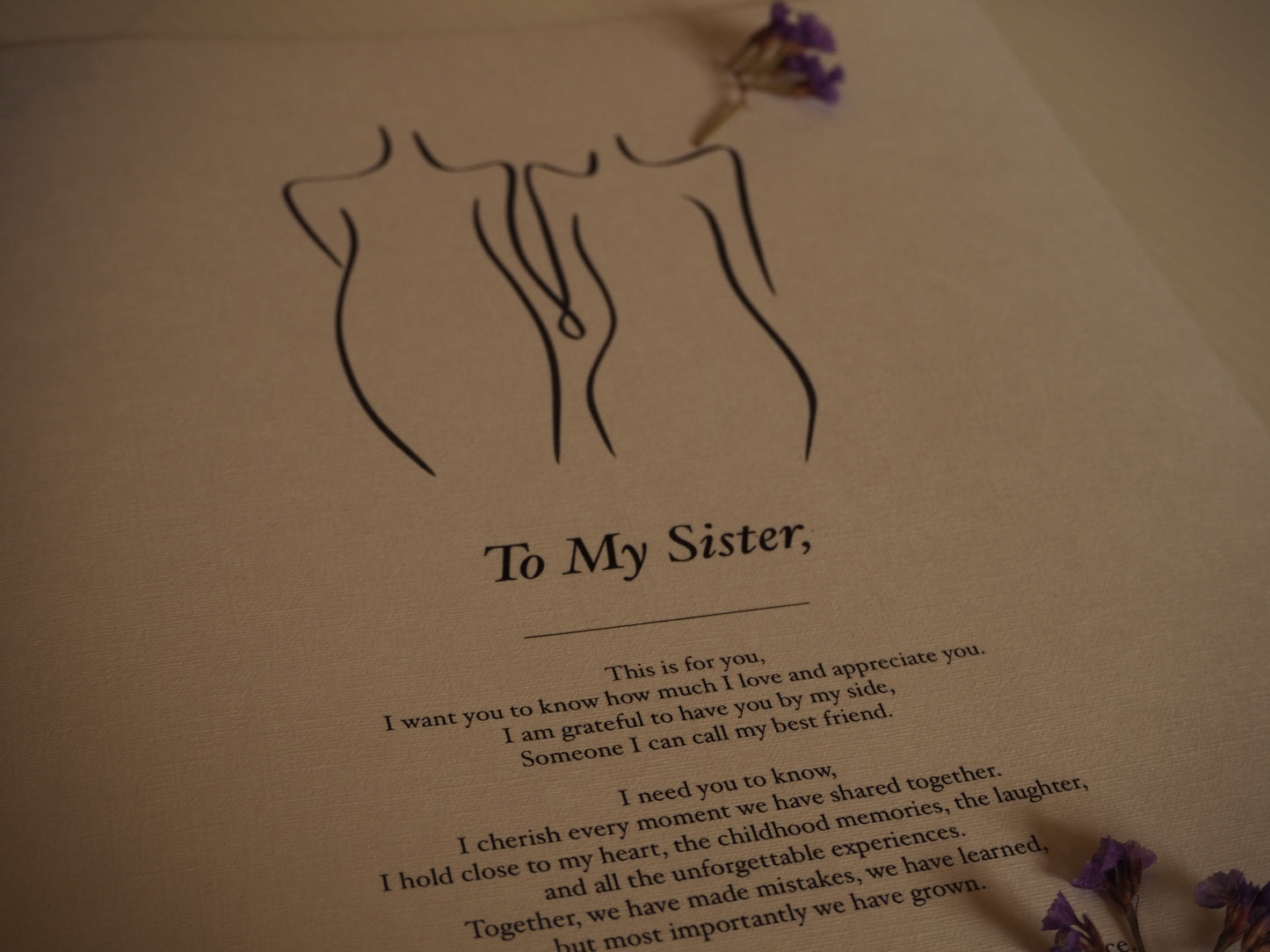 My Sister - A4 Print