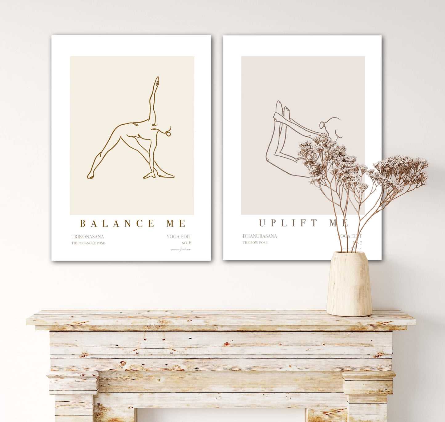 Yoga Wall Art - 'Uplift Me' - No.7
