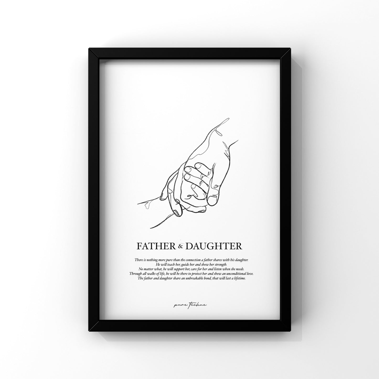 father and daughter print