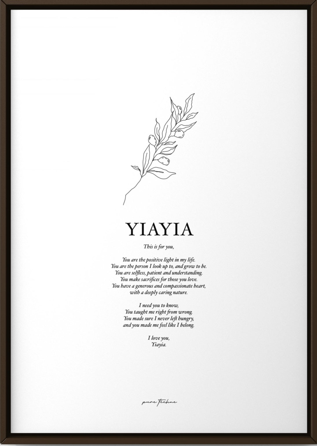 Yiayia - A4 Print