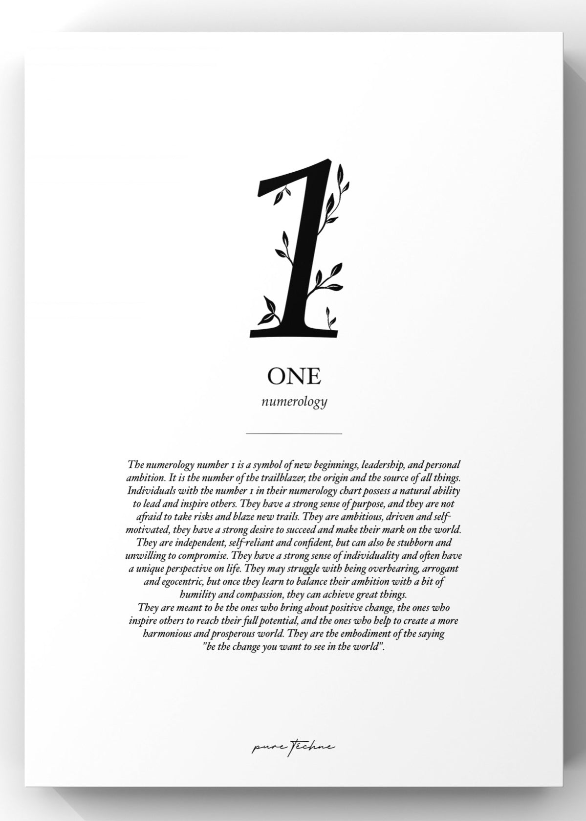 Number One - Numerology