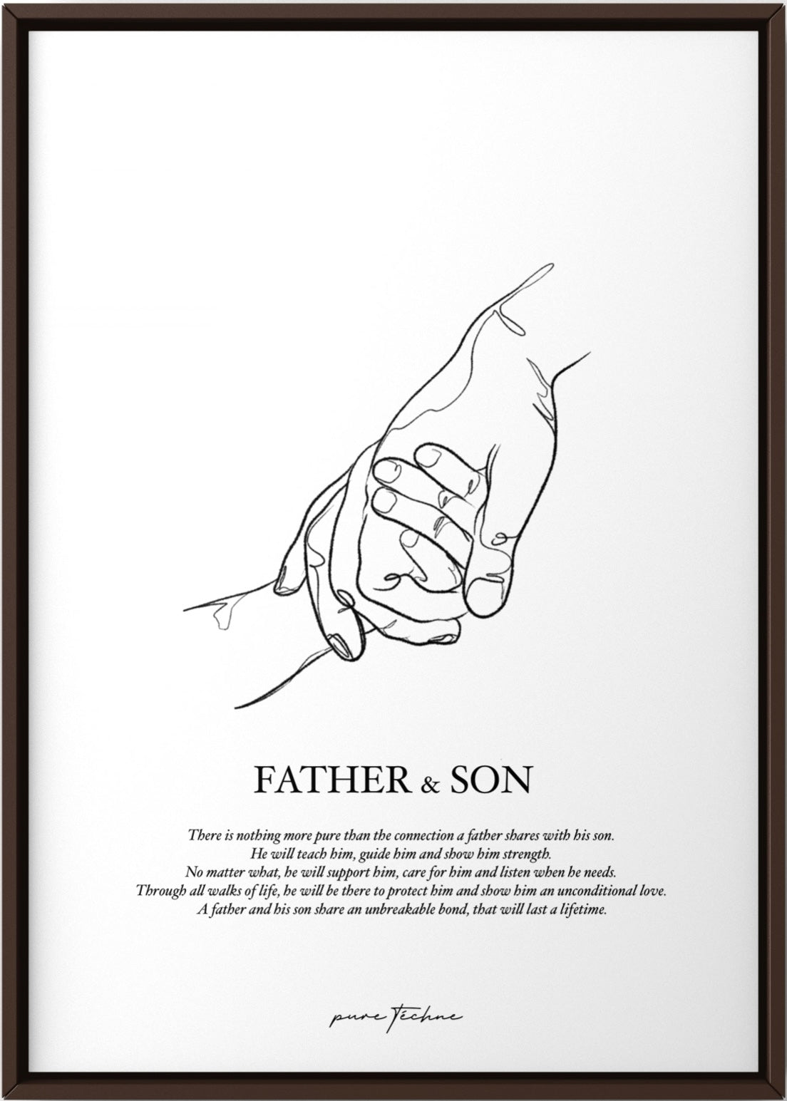 father and son print