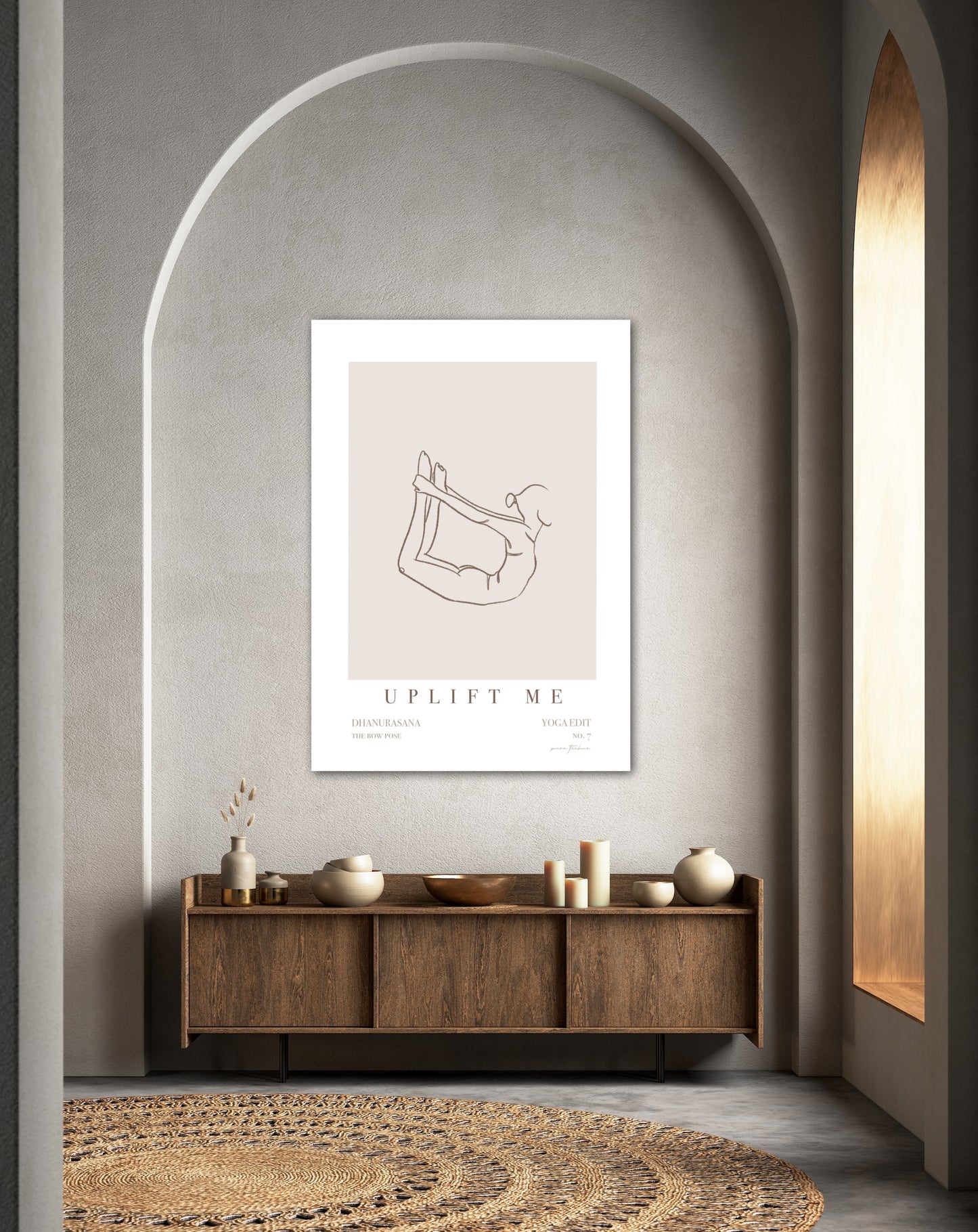 Yoga Wall Art - 'Uplift Me' - No.7