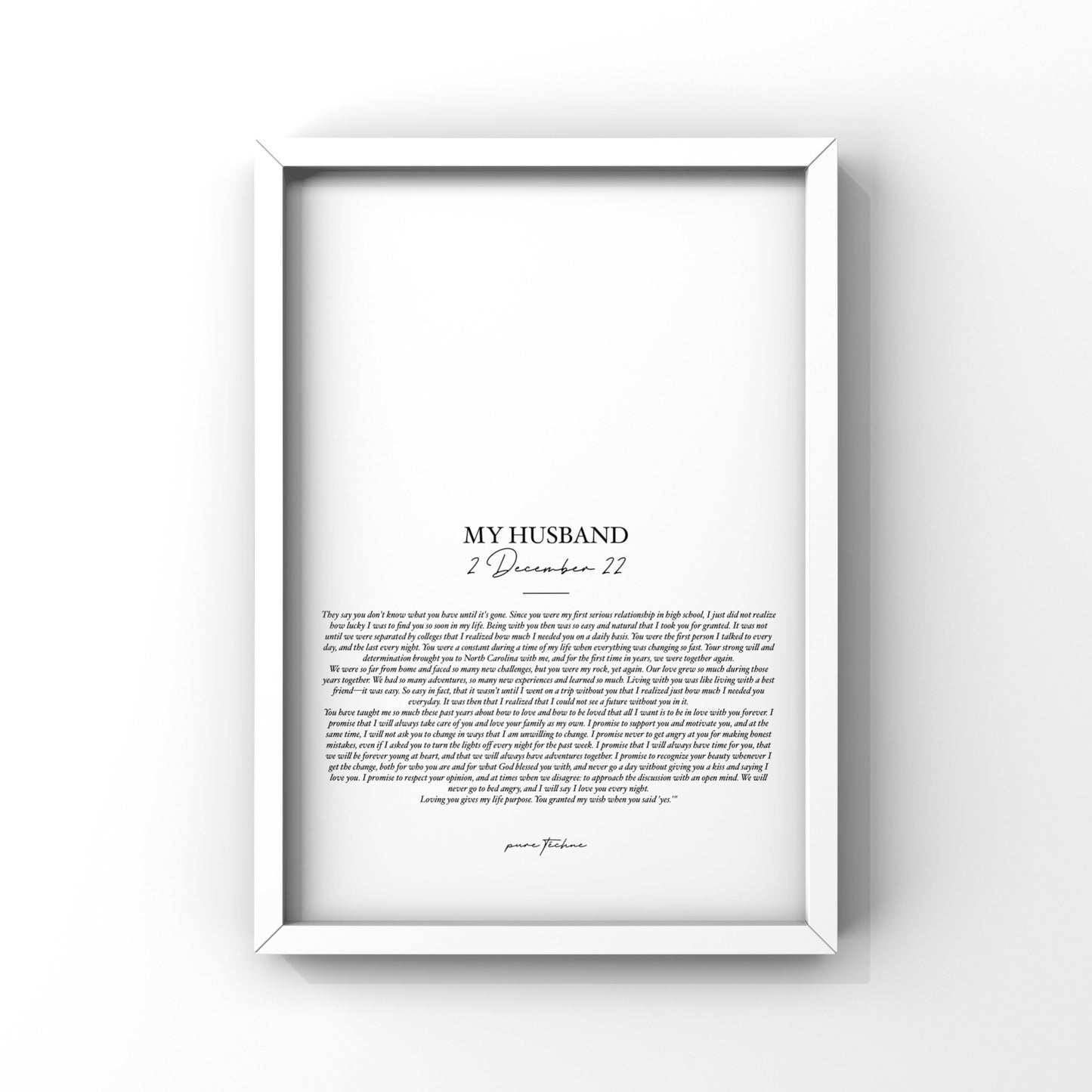 Our Vows - ‘For My Husband’