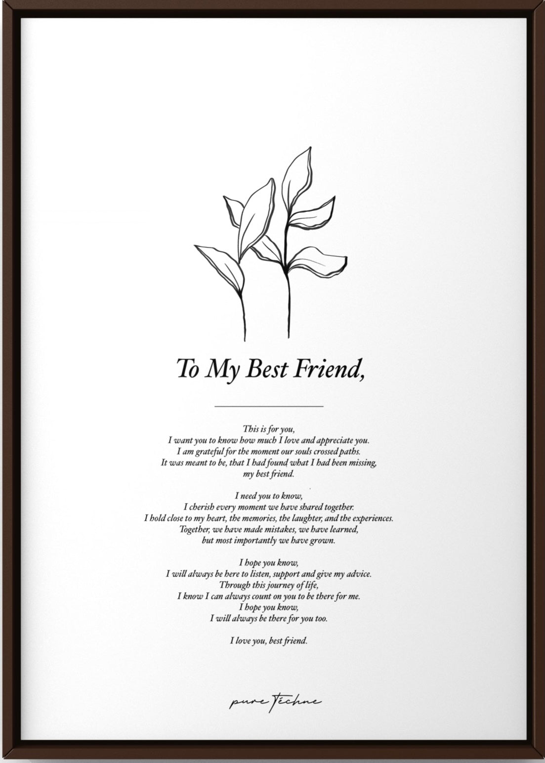 art print for best friend
