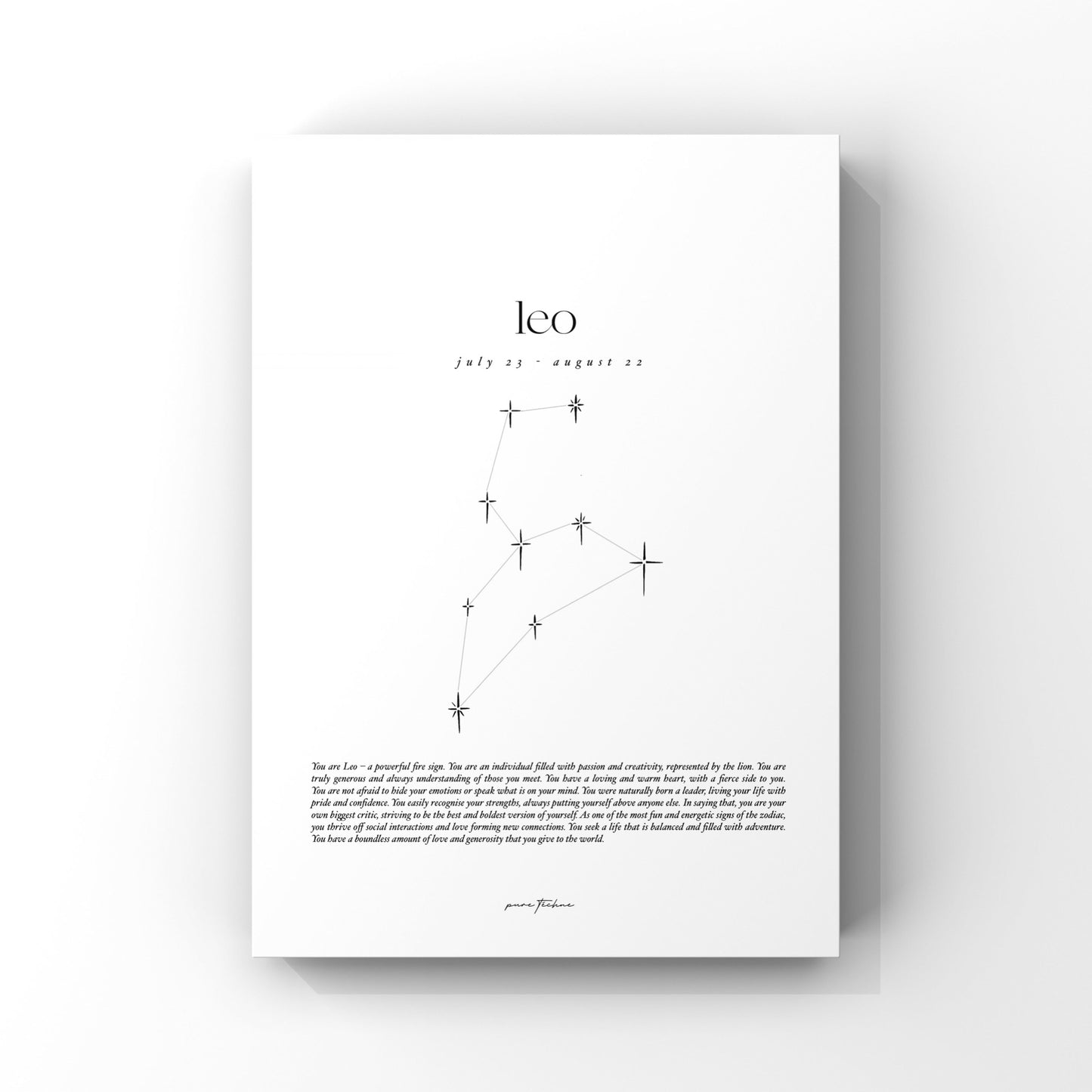 Leo - 'Stars' Zodiac Print