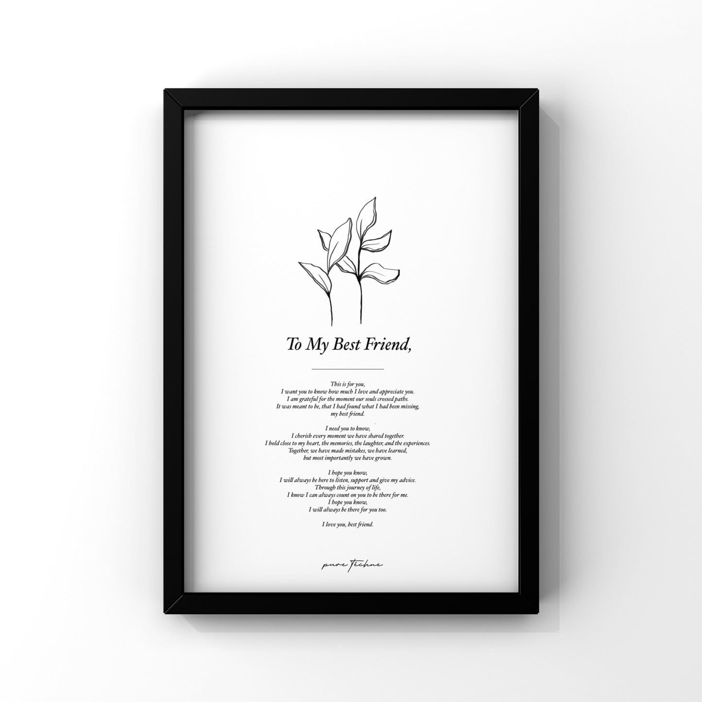 art print for best friend