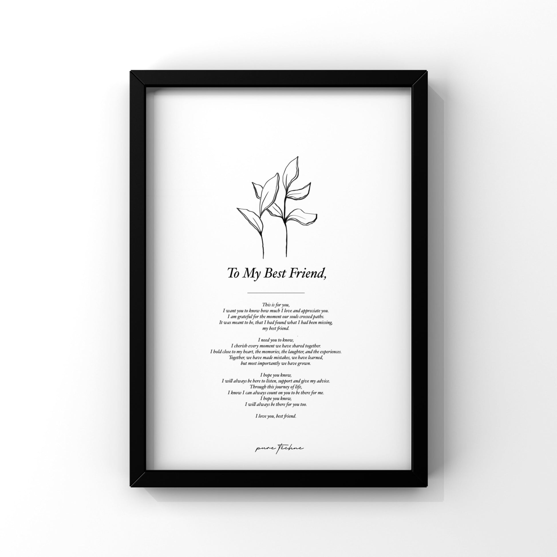 art print for best friend