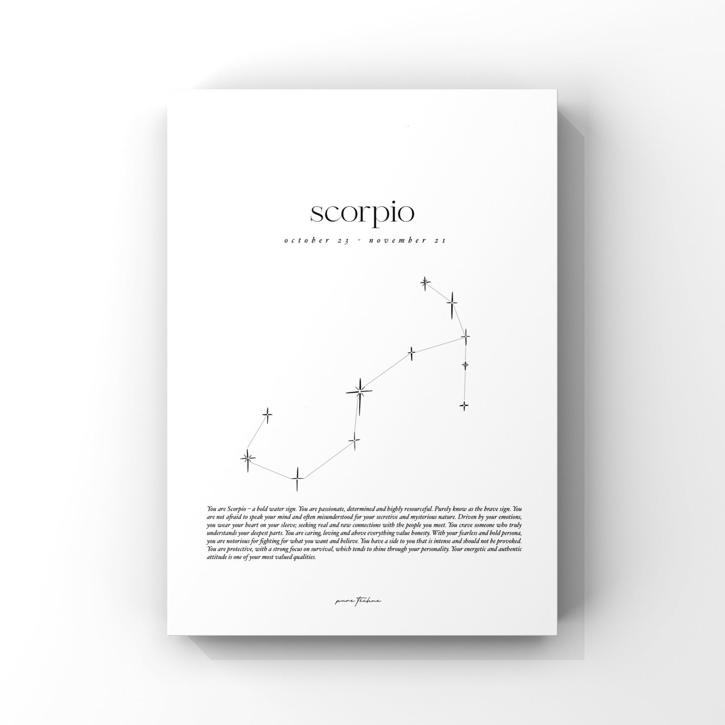 Scorpio - 'Stars' Zodiac Print