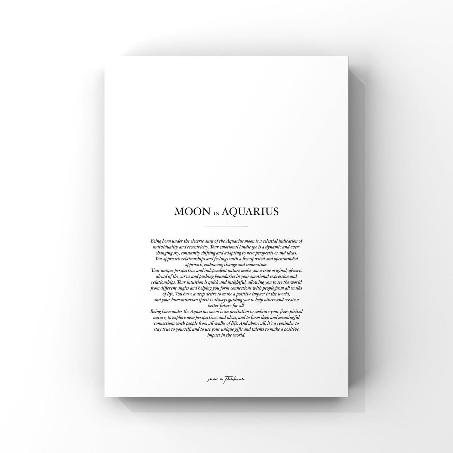The Aquarius Moon
