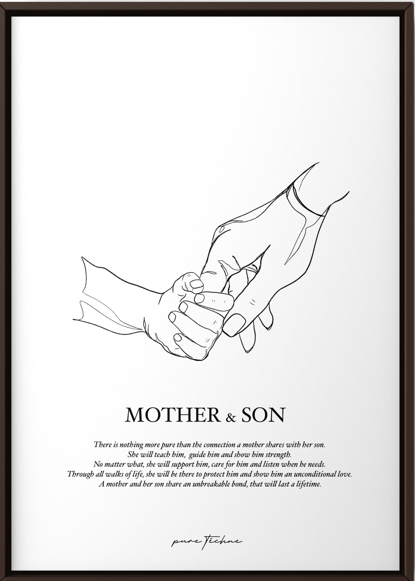 Mother & Son - A4 Print
