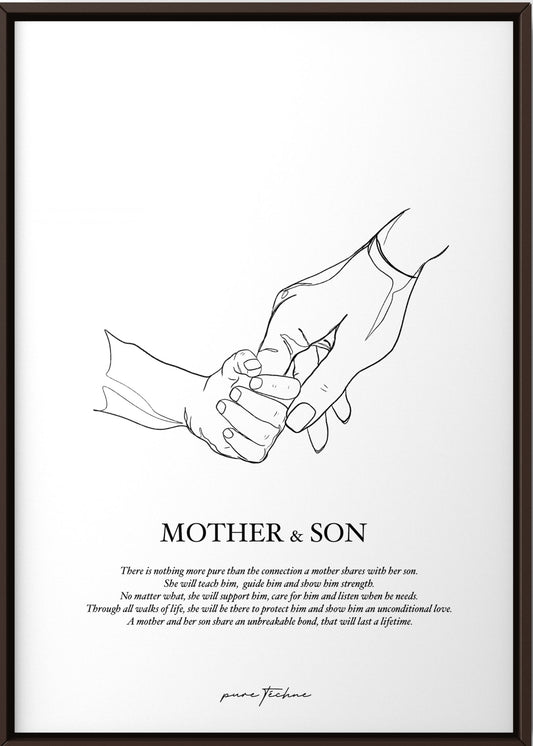 Mother & Son - A4 Print
