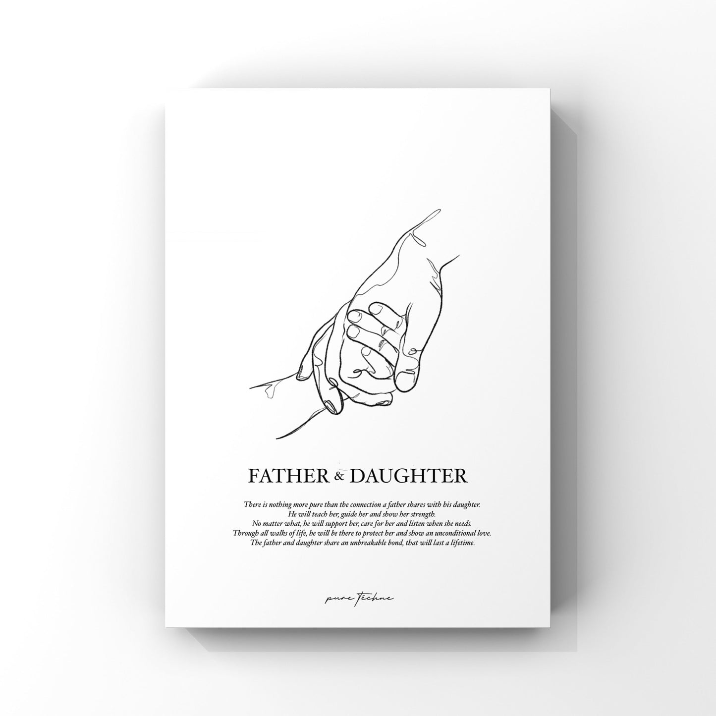 father and daughter print