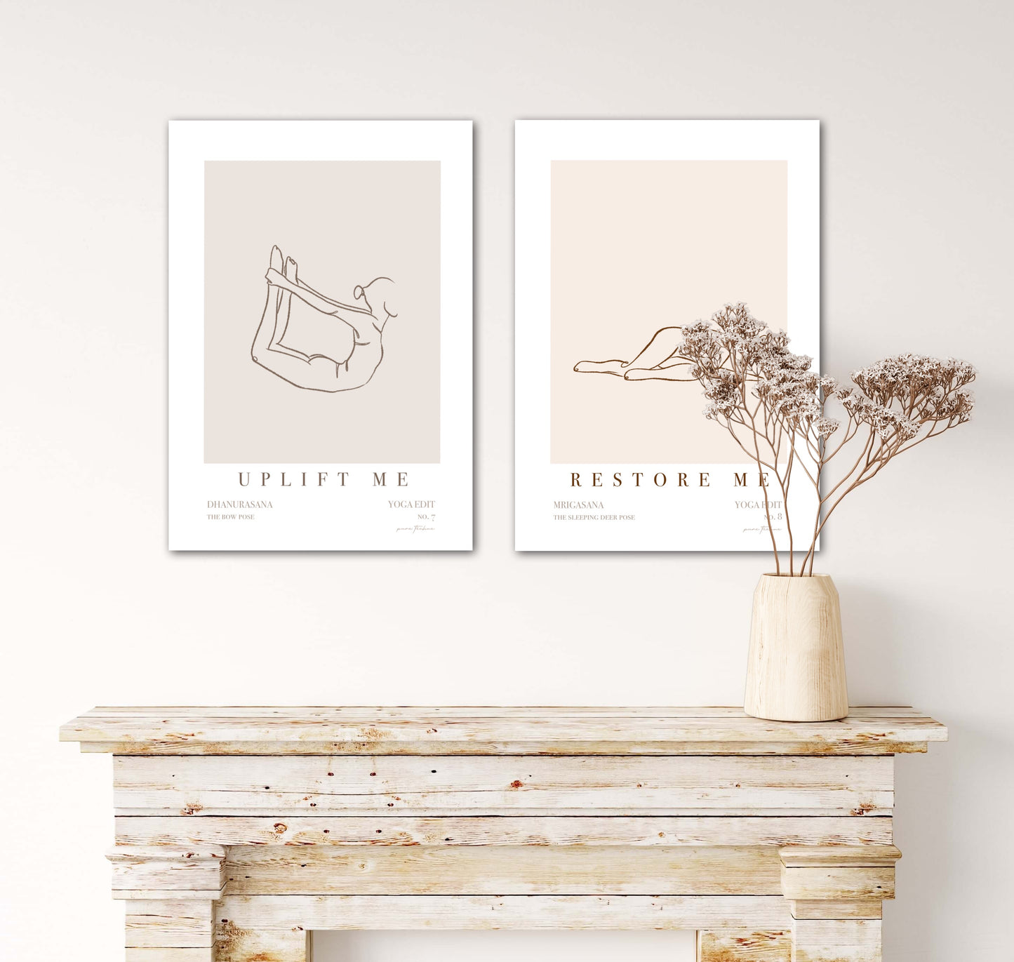 Yoga Wall Art - 'Uplift Me' - No.7
