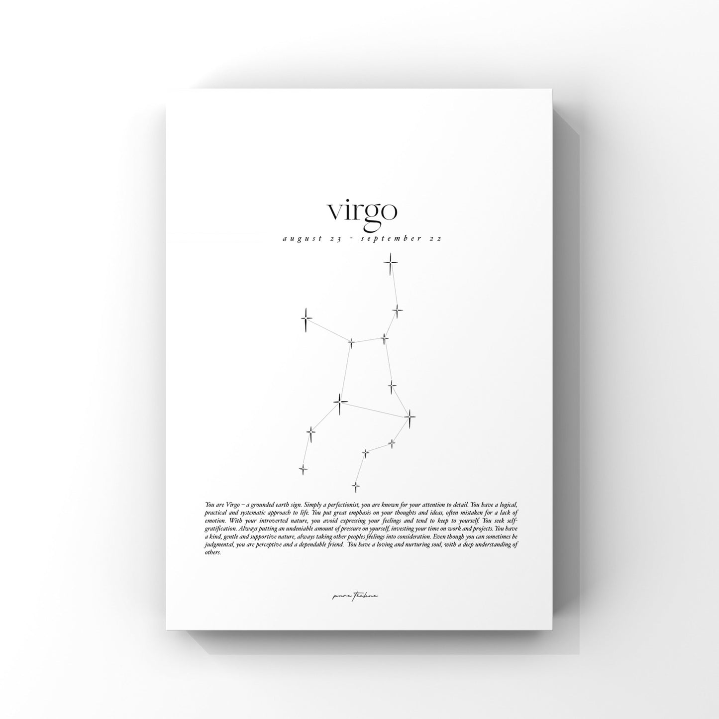 Virgo - 'Stars' Zodiac Print