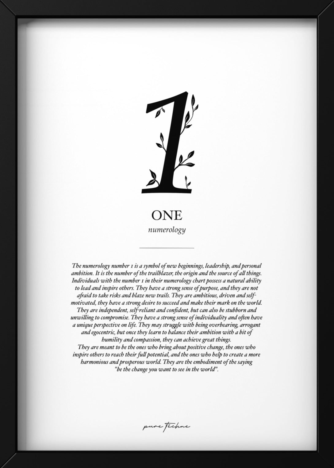 Number One - Numerology