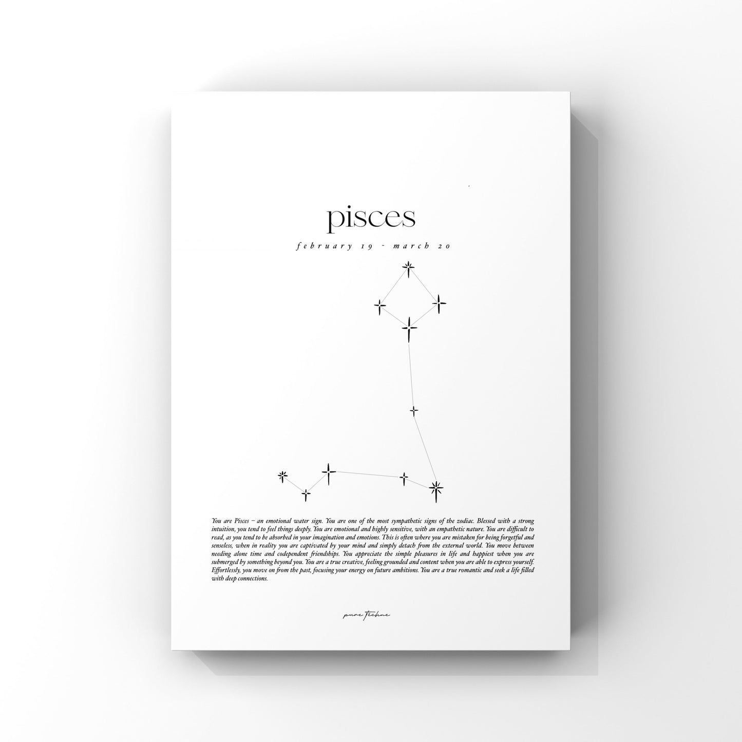 Pisces - 'Stars' Zodiac Print
