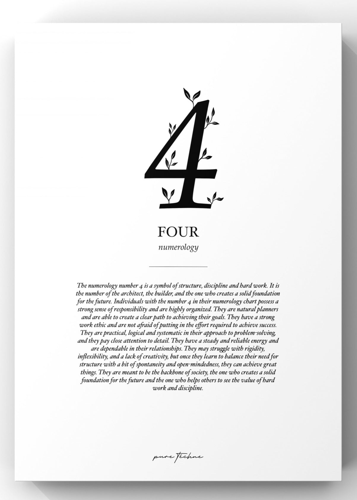 Number Four - Numerology
