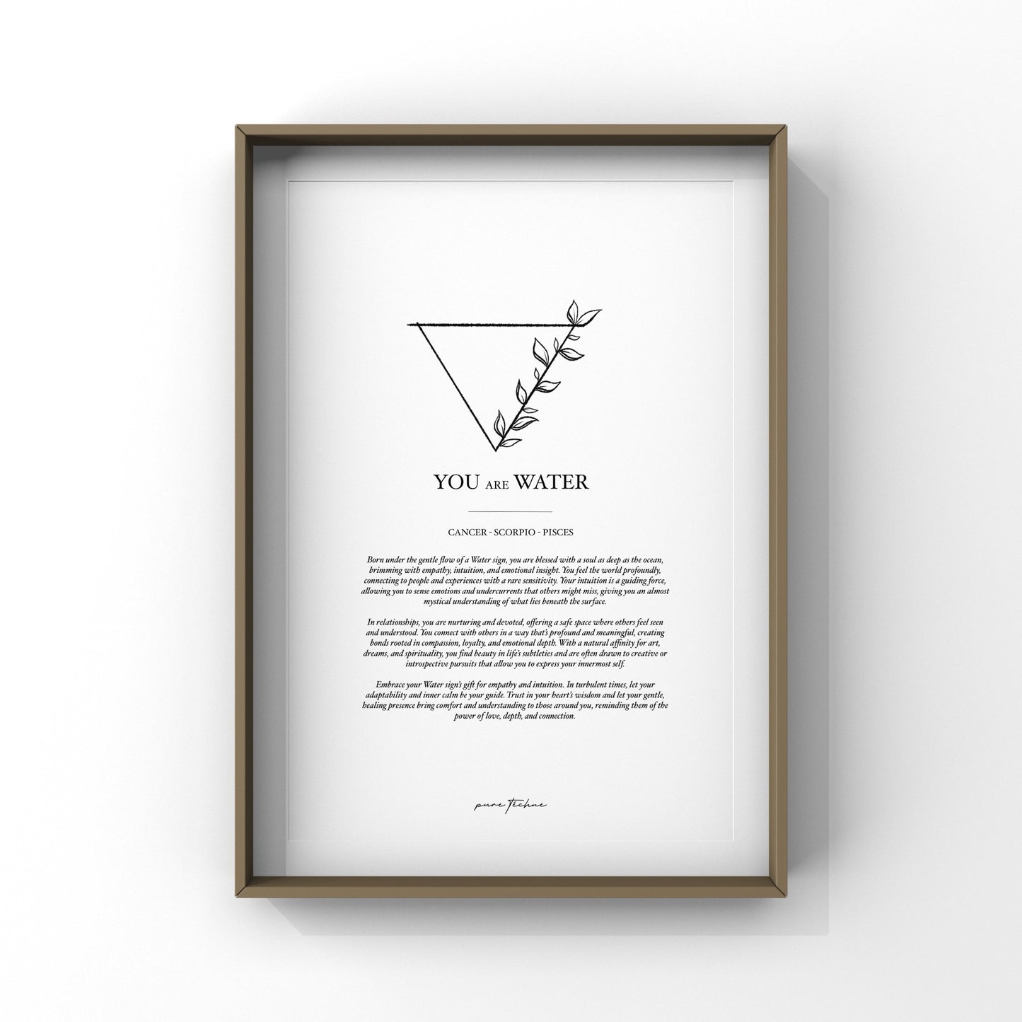 You are Water - A4 Print