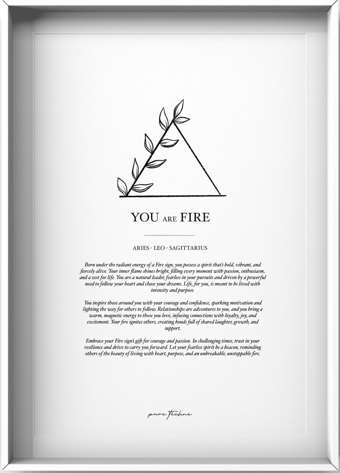 You are Fire - A4 Print