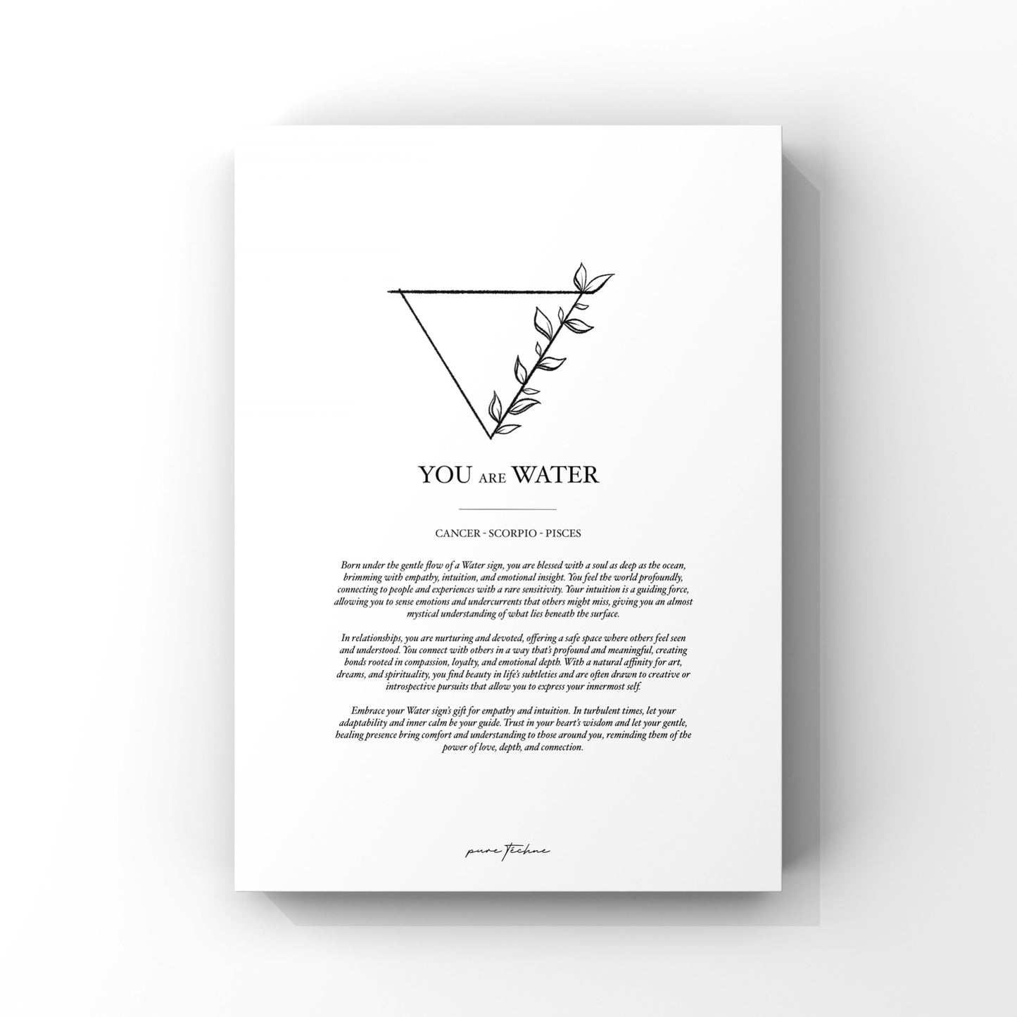 You are Water - A4 Print