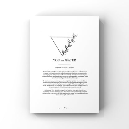 You are Water - A4 Print