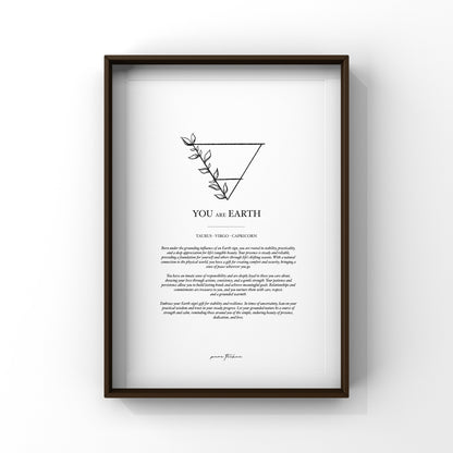 You are Earth - A4 Print