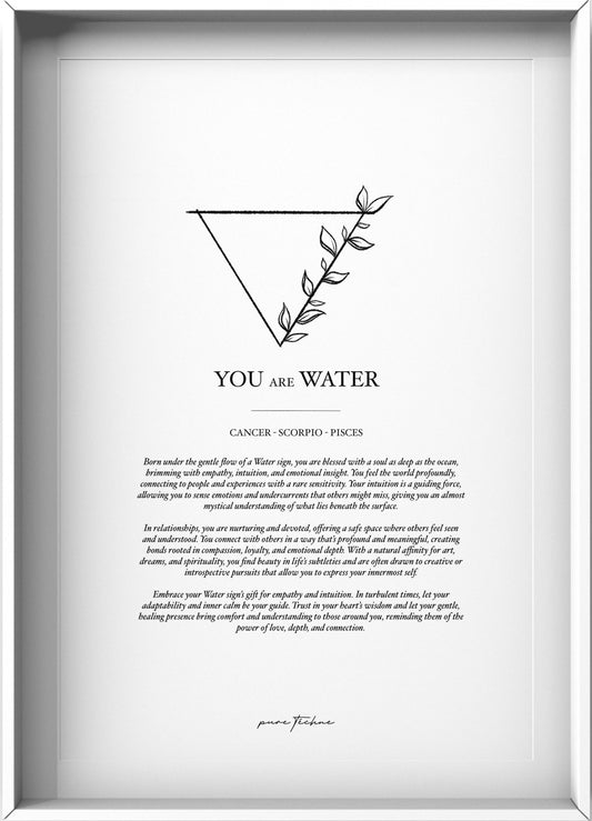 You are Water - A4 Print