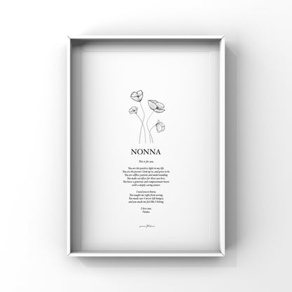 Nonna - A4 Print