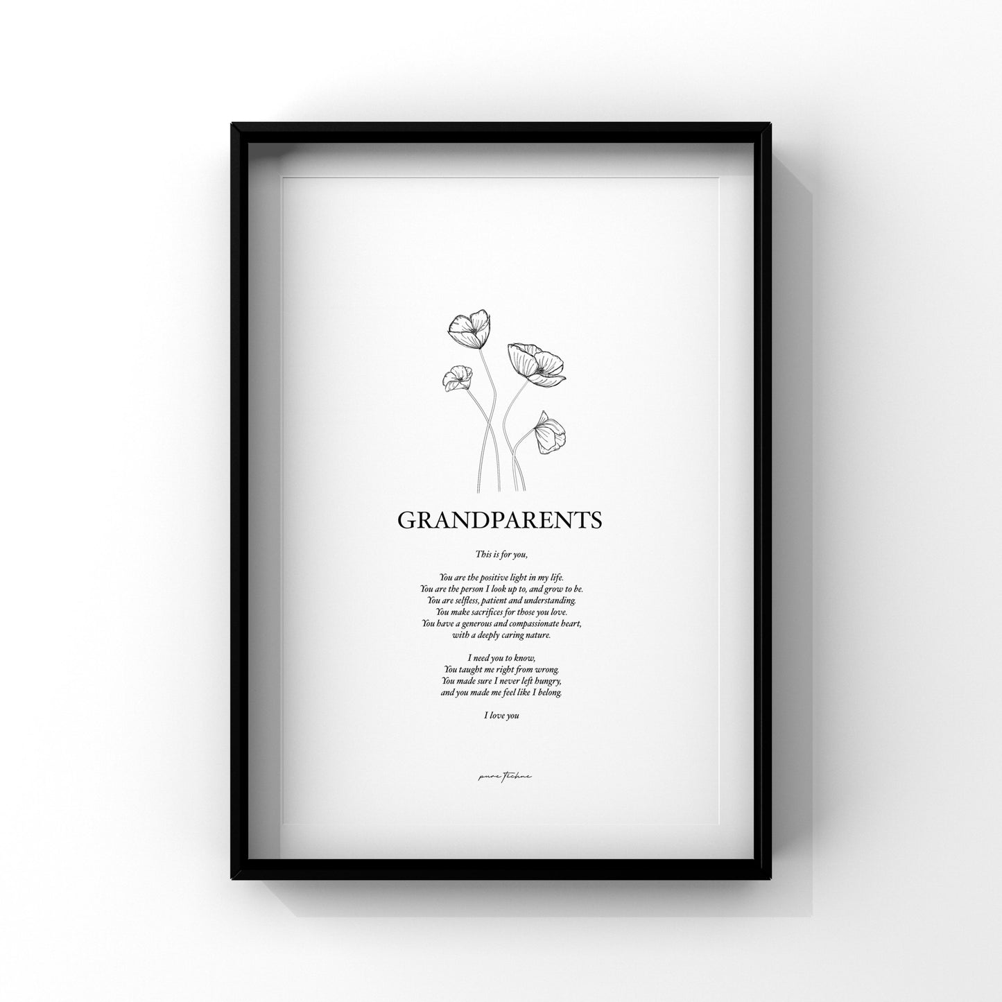 Grandparents - A4 Print