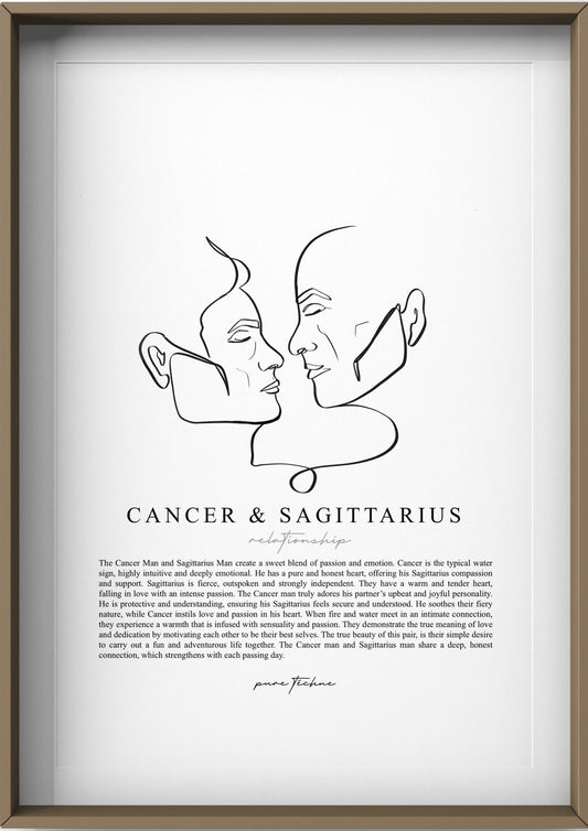 Cancer Man & Sagittarius Man