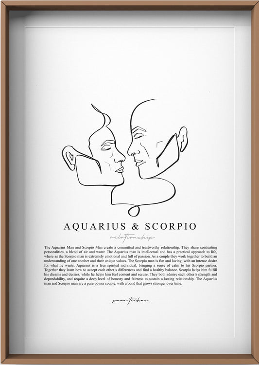 Aquarius Man & Scorpio Man