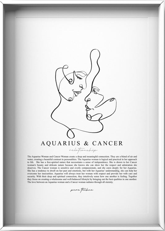 Aquarius Woman & Cancer Woman