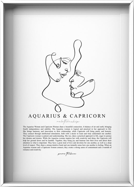 Aquarius Woman & Capricorn Woman