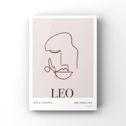 Zodiac Wall Art - 'Leo'