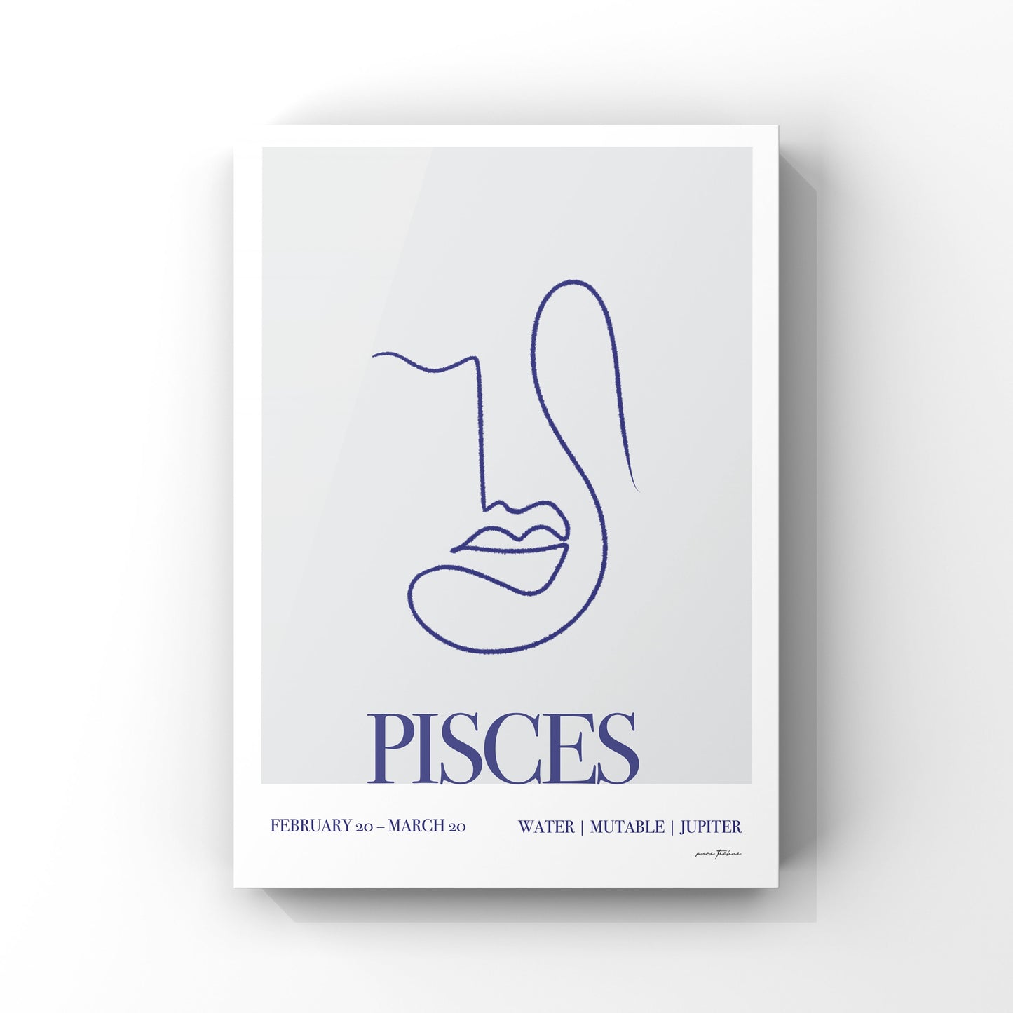 Zodiac Wall Art - 'Pisces'