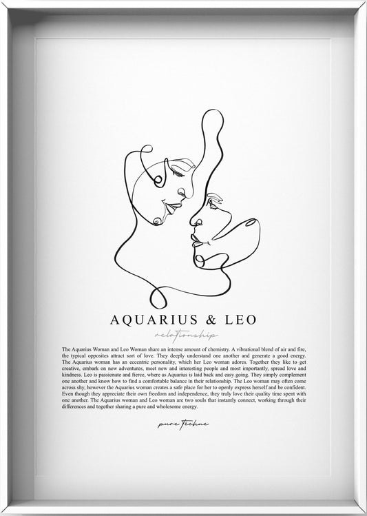 Aquarius Woman & Leo Woman