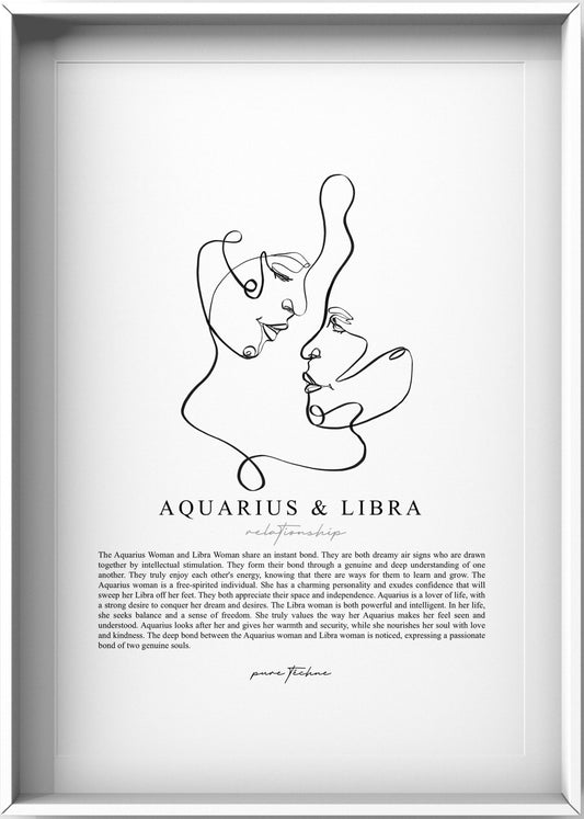 Aquarius Woman & Libra Woman