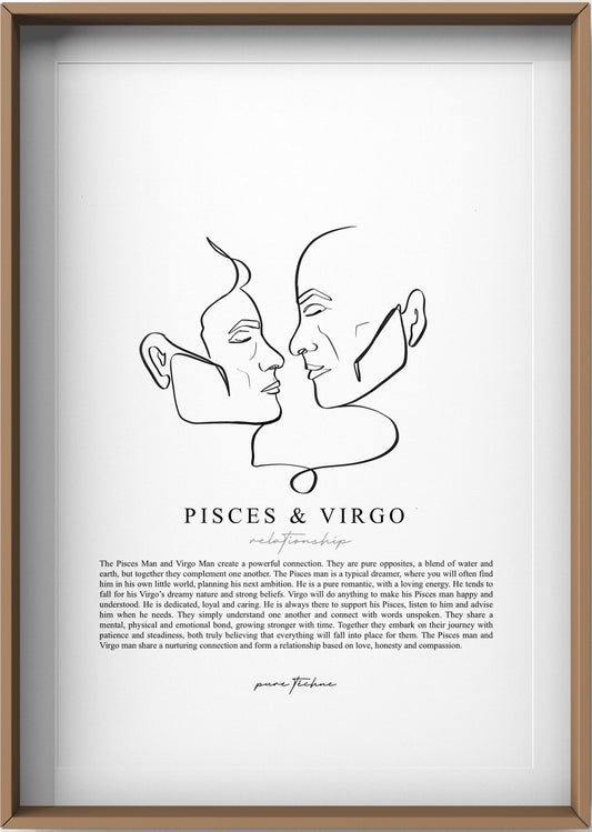 Pisces Man & Virgo Man