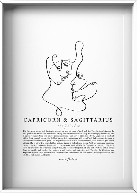 Capricorn Woman & Sagittarius Woman