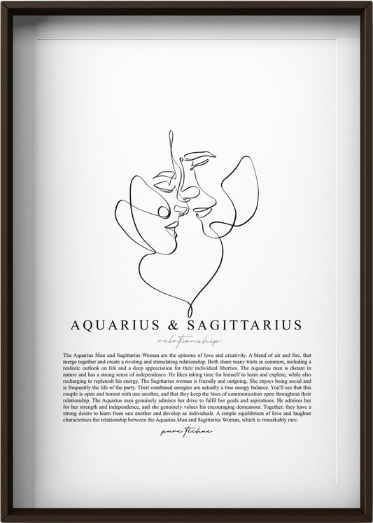 Aquarius Man & Sagittarius Woman