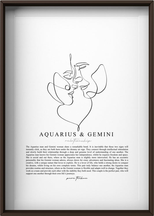 Aquarius Man & Gemini Woman