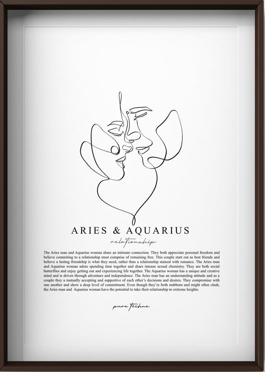 Aries Man & Aquarius Woman