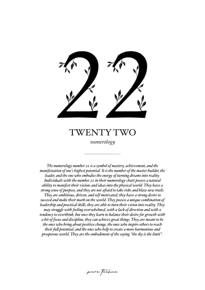 Number Twenty Two - Numerology