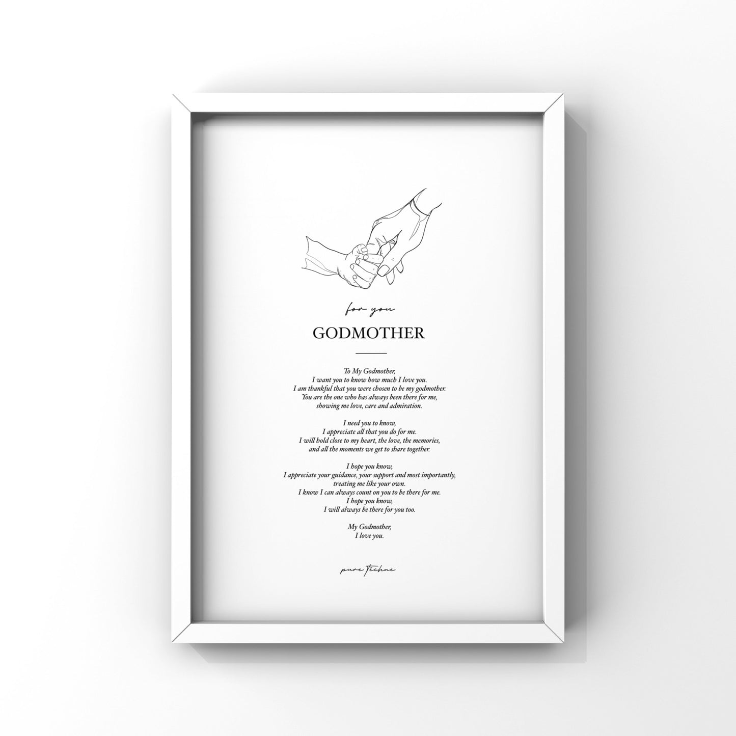 'For My Godmother' Print