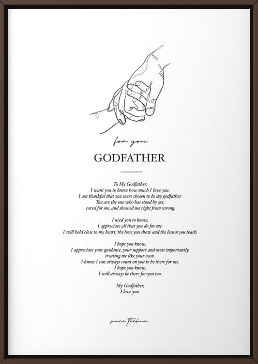 ‘For My Godfather' - A4 Print