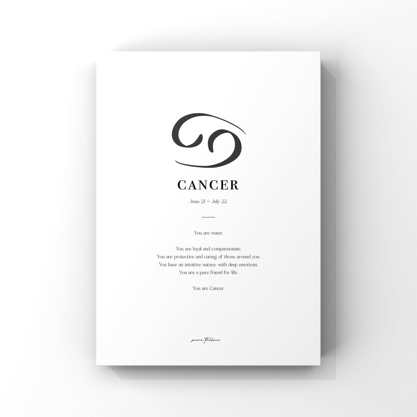 cancer zodiac print with naked body